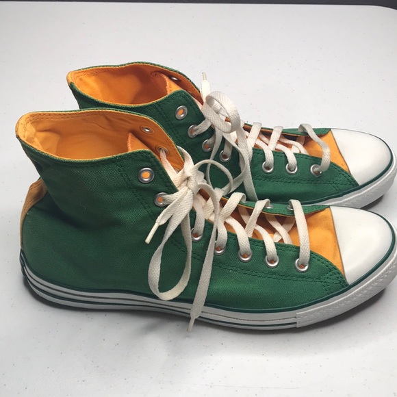 yellow green converse